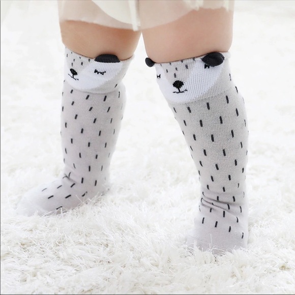 Brand New Set of 2 Pairs Fox Knee High Socks 0-12M - Picture 4 of 6